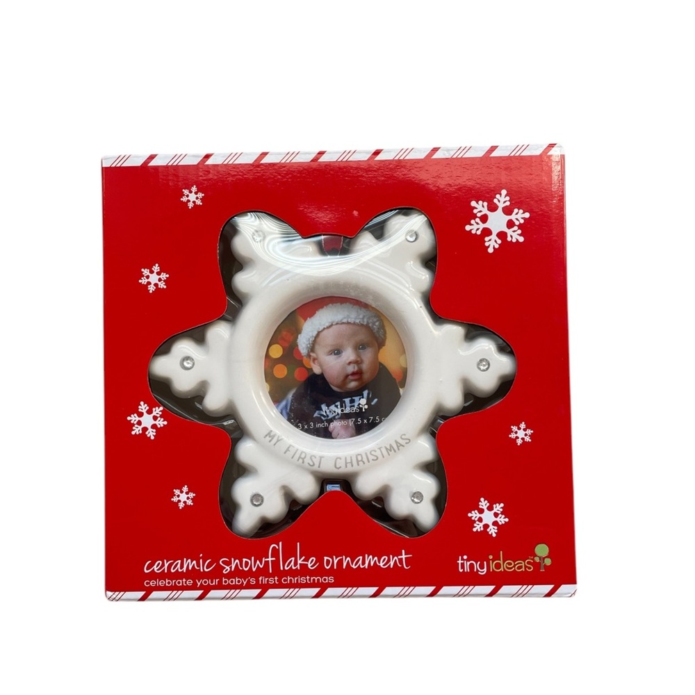 Tiny Ideas Baby’s First Christmas Snowflake Ornament (BNIB)